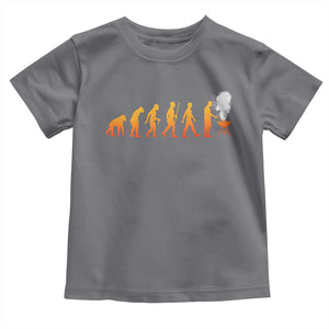 Funny BBQ Toddler T Shirt Evolution Of Grill Master Grilling Gifts Meat Smoking TS10 Charcoal Print Your Wear