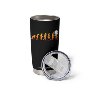 Funny BBQ Tumbler Cup Evolution Of Grill Master Grilling Gifts Meat Smoking TS10 Print Your Wear