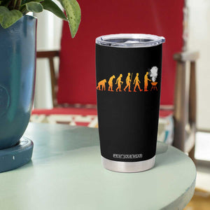 Funny BBQ Tumbler Cup Evolution Of Grill Master Grilling Gifts Meat Smoking TS10 Print Your Wear