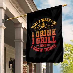 I Drink I Grill Garden Flag Funny Bbq Grilling Barbecue Beer Lovers TS10 Print Your Wear