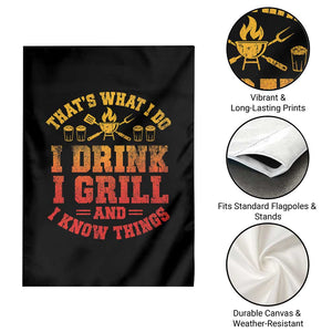 I Drink I Grill Garden Flag Funny Bbq Grilling Barbecue Beer Lovers TS10 Print Your Wear