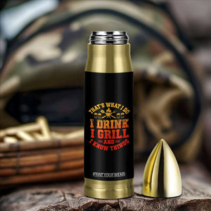 I Drink I Grill Bullet Tumbler Funny Bbq Grilling Barbecue Beer Lovers TS10 Print Your Wear