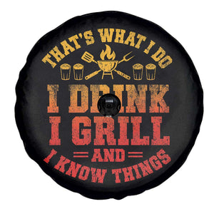 I Drink I Grill Spare Tire Cover Funny Bbq Grilling Barbecue Beer Lovers TS10 Print Your Wear