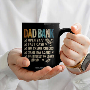 Funny Dad Coffee Mug Retro Dad Bank Fathers Day