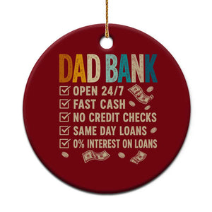 Funny Dad Ceramic Ornament Retro Dad Bank Fathers Day