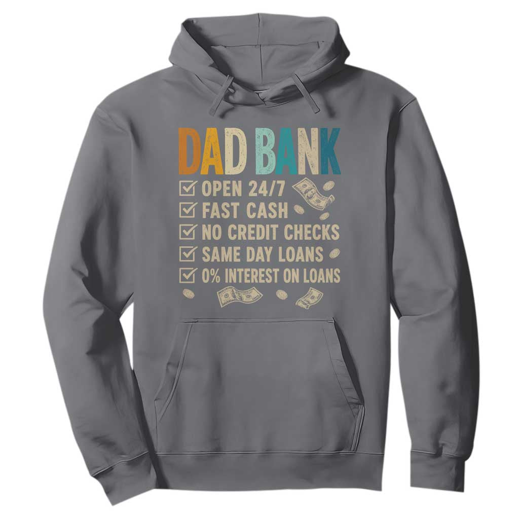 Funny Dad Hoodie Retro Dad Bank Fathers Day