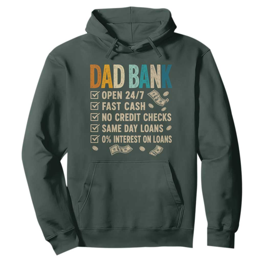 Funny Dad Hoodie Retro Dad Bank Fathers Day