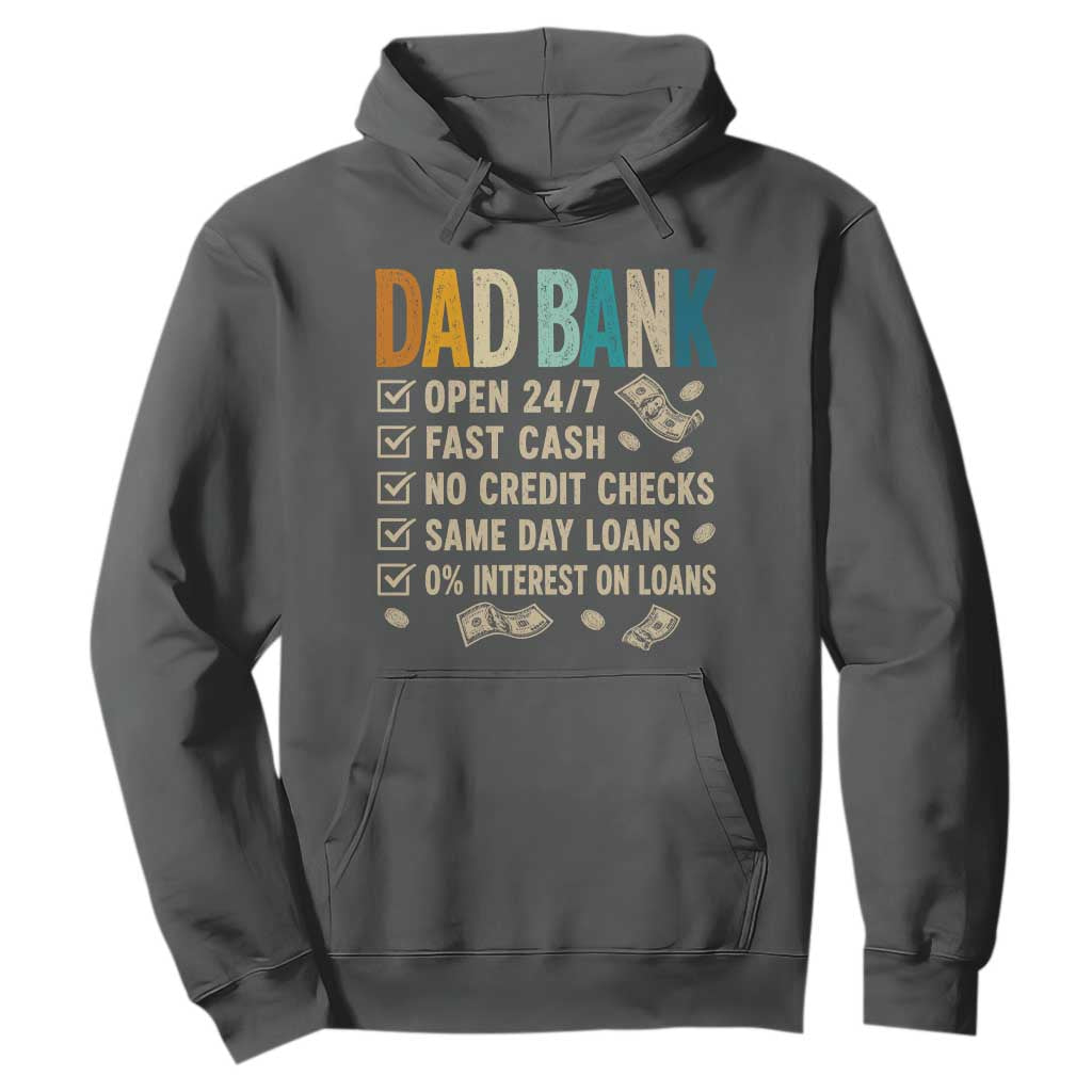 Funny Dad Hoodie Retro Dad Bank Fathers Day