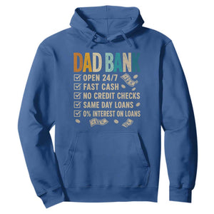 Funny Dad Hoodie Retro Dad Bank Fathers Day