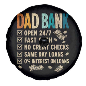 Funny Dad Spare Tire Cover Retro Dad Bank Fathers Day