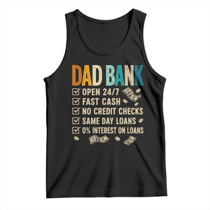 Funny Dad Tank Top Retro Dad Bank Fathers Day