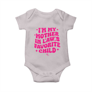 Im My Mother in Laws Favorite Child Baby Onesie Funny Daughter-in-Law Gifts