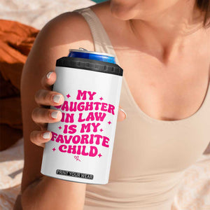 My Daughter in Law is My Favorite Child 4 in 1 Can Cooler Tumbler Parents-In-Law Fathers Mothers Day Gifts