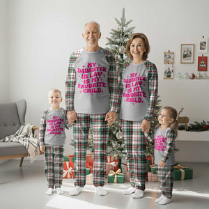 My Daughter in Law is My Favorite Child Plaid Pajama Set Parents-In-Law Fathers Mothers Day Gifts