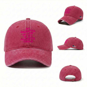 My Daughter in Law is My Favorite Child Washed Cotton Baseball Cap Parents-In-Law Fathers Mothers Day Gifts