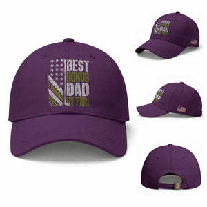 Best Bonus Dad By Par Baseball Cap Step Dad Golf American Flag Fathers Day Gift For Golfers TS10 Baseball Cap Universal Fit Purple Print Your Wear