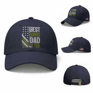 Best Bonus Dad By Par Baseball Cap Step Dad Golf American Flag Fathers Day Gift For Golfers TS10 Baseball Cap Universal Fit Navy Print Your Wear