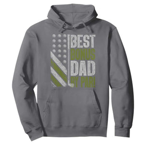 Best Bonus Dad By Par Hoodie Step Dad Golf American Flag Fathers Day Gift For Golfers TS10 Charcoal Print Your Wear