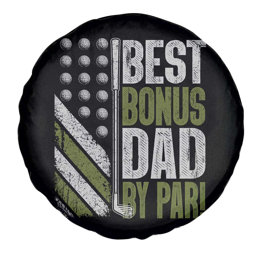 Best Bonus Dad By Par Spare Tire Cover Step Dad Golf American Flag Fathers Day Gift For Golfers TS10 Print Your Wear