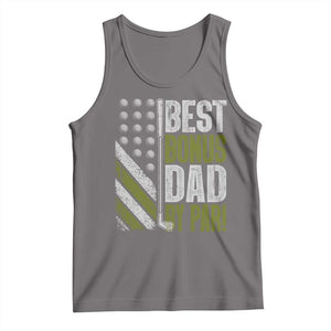 Best Bonus Dad By Par Tank Top Step Dad Golf American Flag Fathers Day Gift For Golfers TS10 Deep Heather Print Your Wear