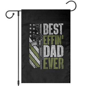 Best Effin Dad Ever Garden Flag Fathers Day Daddy Gun American Flag TS10 Black Print Your Wear