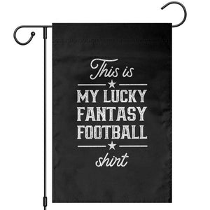 Lucky Fantasy Football Garden Flag Commissioner Draft Party Commish FFL TS10 Black Print Your Wear