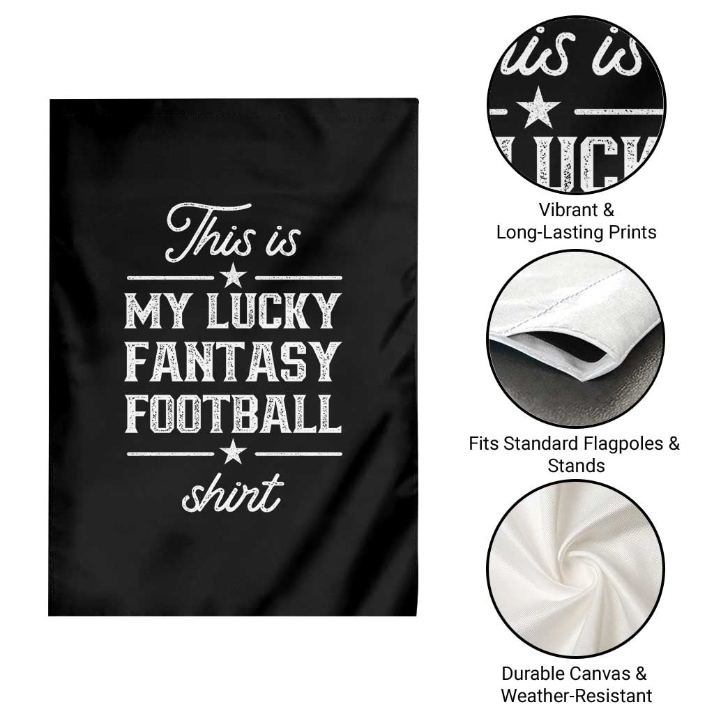 Lucky Fantasy Football Garden Flag Commissioner Draft Party Commish FFL TS10 Print Your Wear