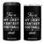 Lucky Fantasy Football 4 in 1 Can Cooler Tumbler Commissioner Draft Party Commish FFL TS10 One Size: 16 oz Black Print Your Wear
