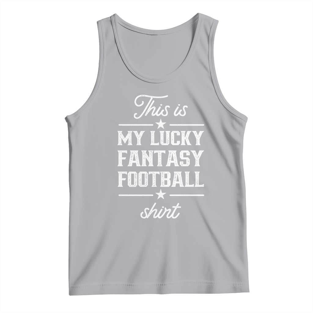 Lucky Fantasy Football Tank Top Commissioner Draft Party Commish FFL TS10 Athletic Heather Print Your Wear