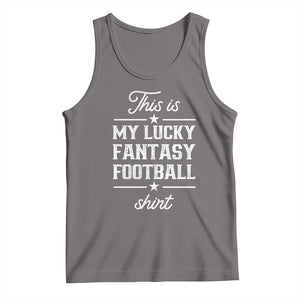 Lucky Fantasy Football Tank Top Commissioner Draft Party Commish FFL TS10 Deep Heather Print Your Wear