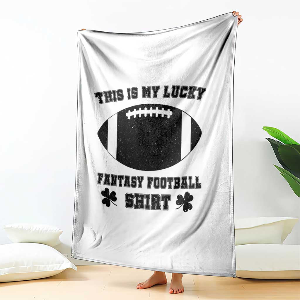 Lucky Fantasy Football Throw Blanket Vintage Commissioner Draft Party Commish FFL TS10 Print Your Wear