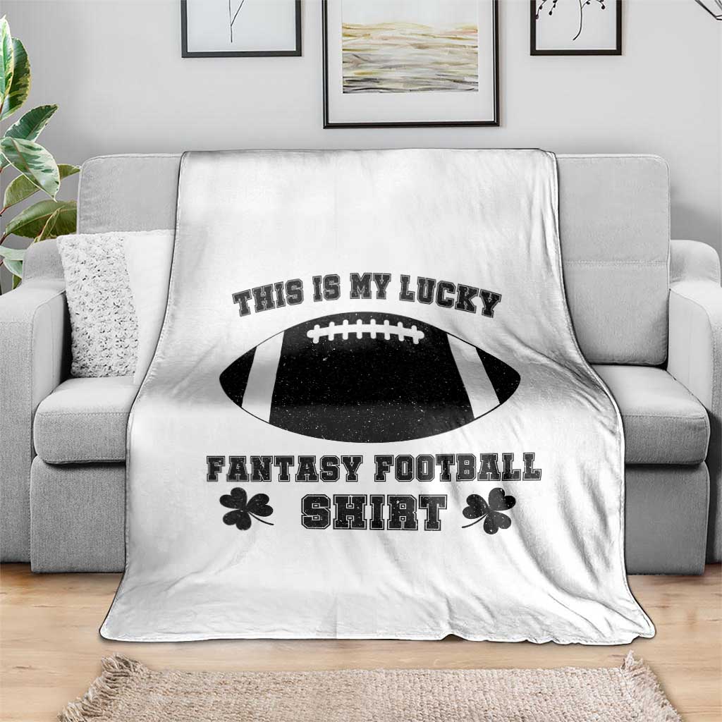 Lucky Fantasy Football Throw Blanket Vintage Commissioner Draft Party Commish FFL TS10 Print Your Wear