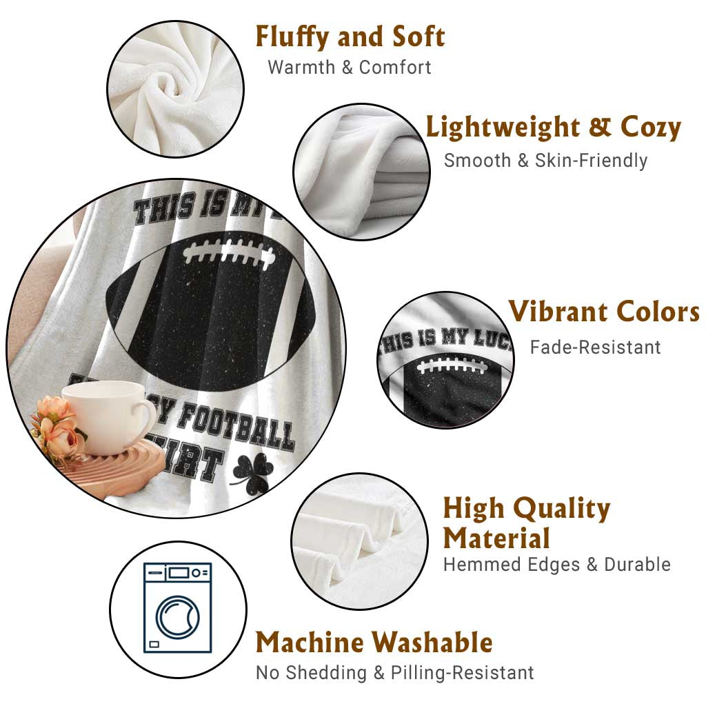 Lucky Fantasy Football Throw Blanket Vintage Commissioner Draft Party Commish FFL TS10 Print Your Wear