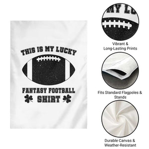 Lucky Fantasy Football Garden Flag Vintage Commissioner Draft Party Commish FFL TS10 Print Your Wear