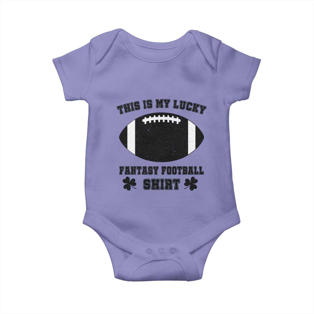 Lucky Fantasy Football Baby Onesie Vintage Commissioner Draft Party Commish FFL TS10 Violet Print Your Wear