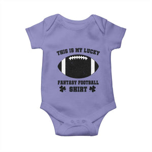 Lucky Fantasy Football Baby Onesie Vintage Commissioner Draft Party Commish FFL TS10 Violet Print Your Wear