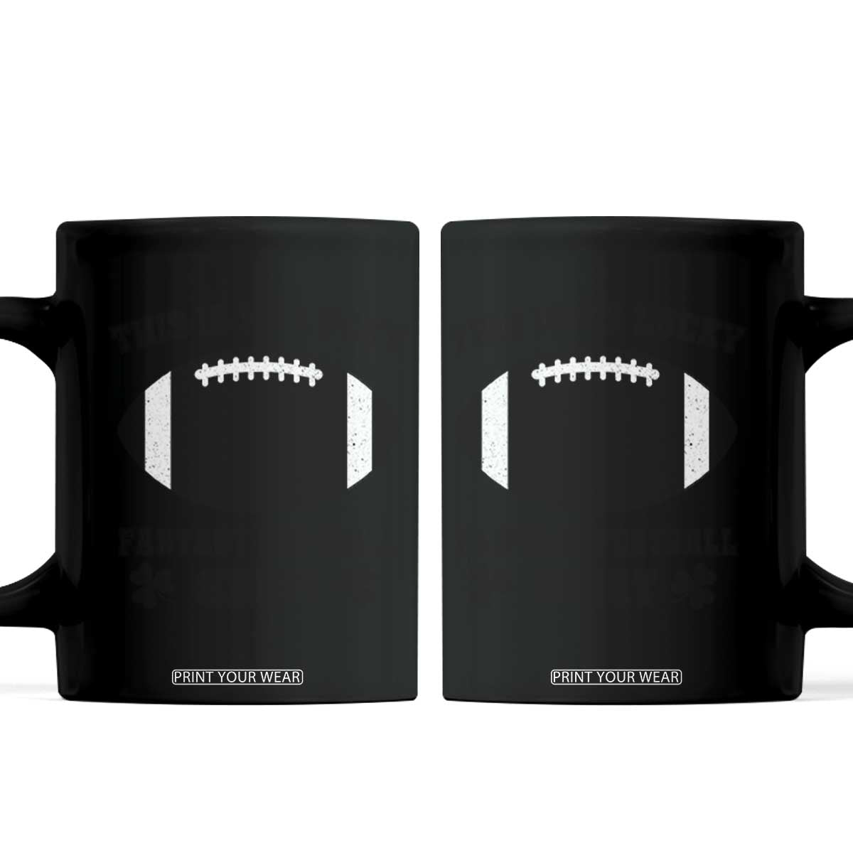 Lucky Fantasy Football Coffee Mug Vintage Commissioner Draft Party Commish FFL TS10 White Print Your Wear