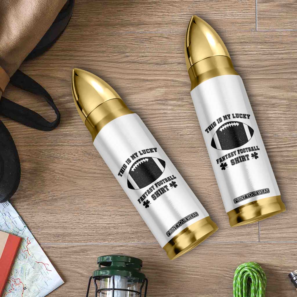 Lucky Fantasy Football Bullet Tumbler Vintage Commissioner Draft Party Commish FFL TS10 Print Your Wear