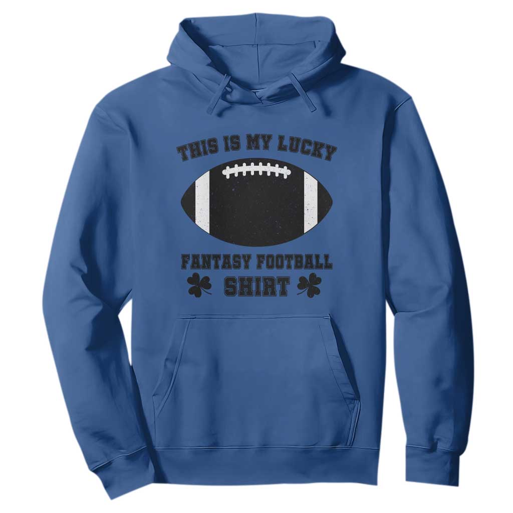 Lucky Fantasy Football Hoodie Vintage Commissioner Draft Party Commish FFL TS10 Royal Blue Print Your Wear