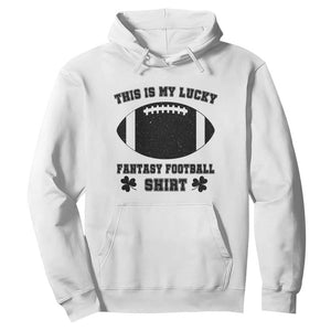 Lucky Fantasy Football Hoodie Vintage Commissioner Draft Party Commish FFL TS10 White Print Your Wear