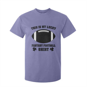 Lucky Fantasy Football T Shirt For Kid Vintage Commissioner Draft Party Commish FFL TS10 Violet Print Your Wear