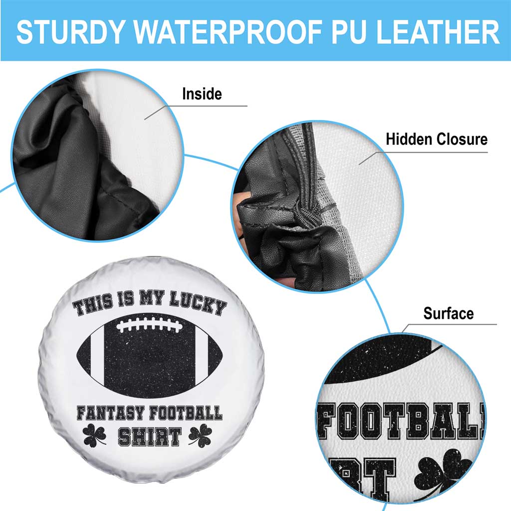 Lucky Fantasy Football Spare Tire Cover Vintage Commissioner Draft Party Commish FFL TS10 Print Your Wear