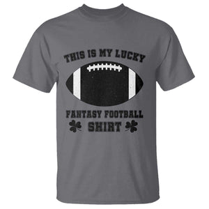 Lucky Fantasy Football T Shirt Vintage Commissioner Draft Party Commish FFL TS10 Charcoal Print Your Wear