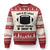 Lucky Fantasy Football Knit Sweatshirt Vintage Commissioner Draft Party Commish FFL TS10 Red Print Your Wear