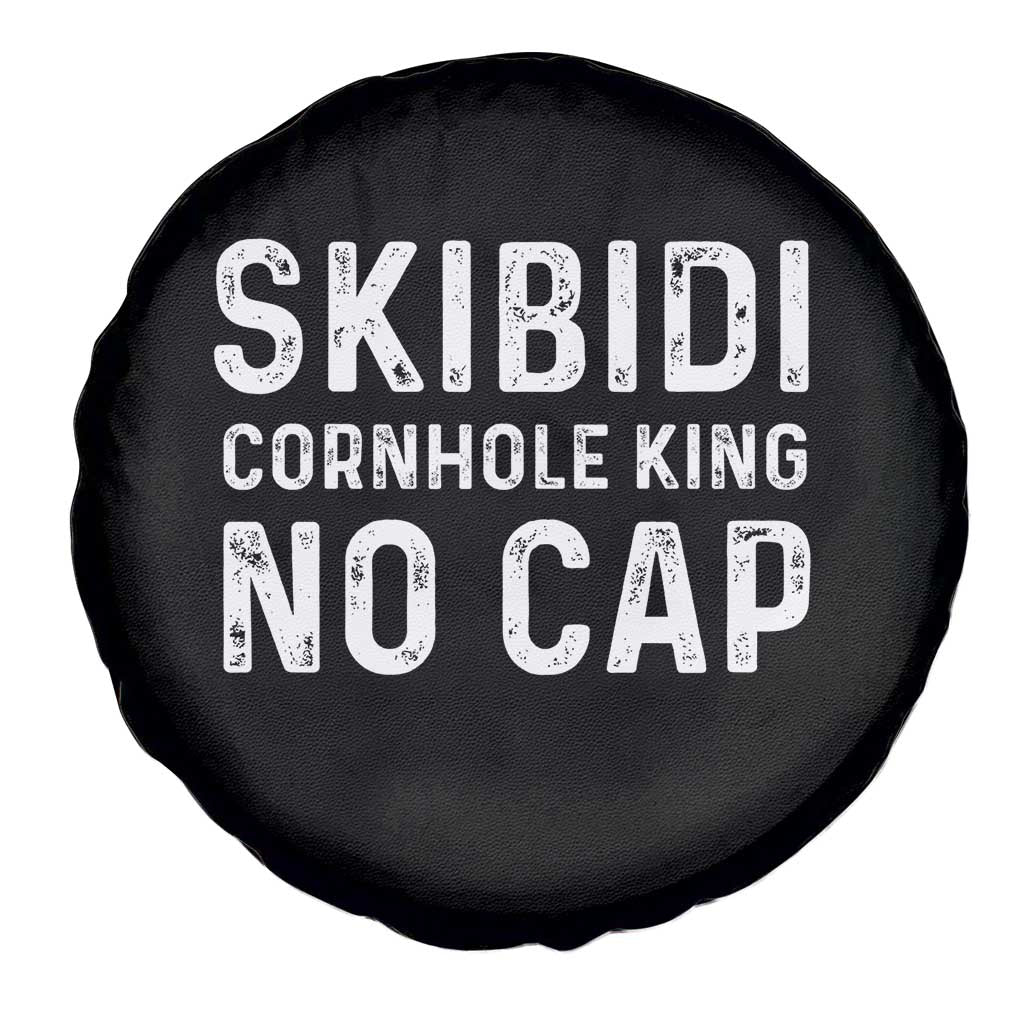 Cornhole King Spare Tire Cover No Cap Funny Bean Bag Toss Game TS10 Print Your Wear
