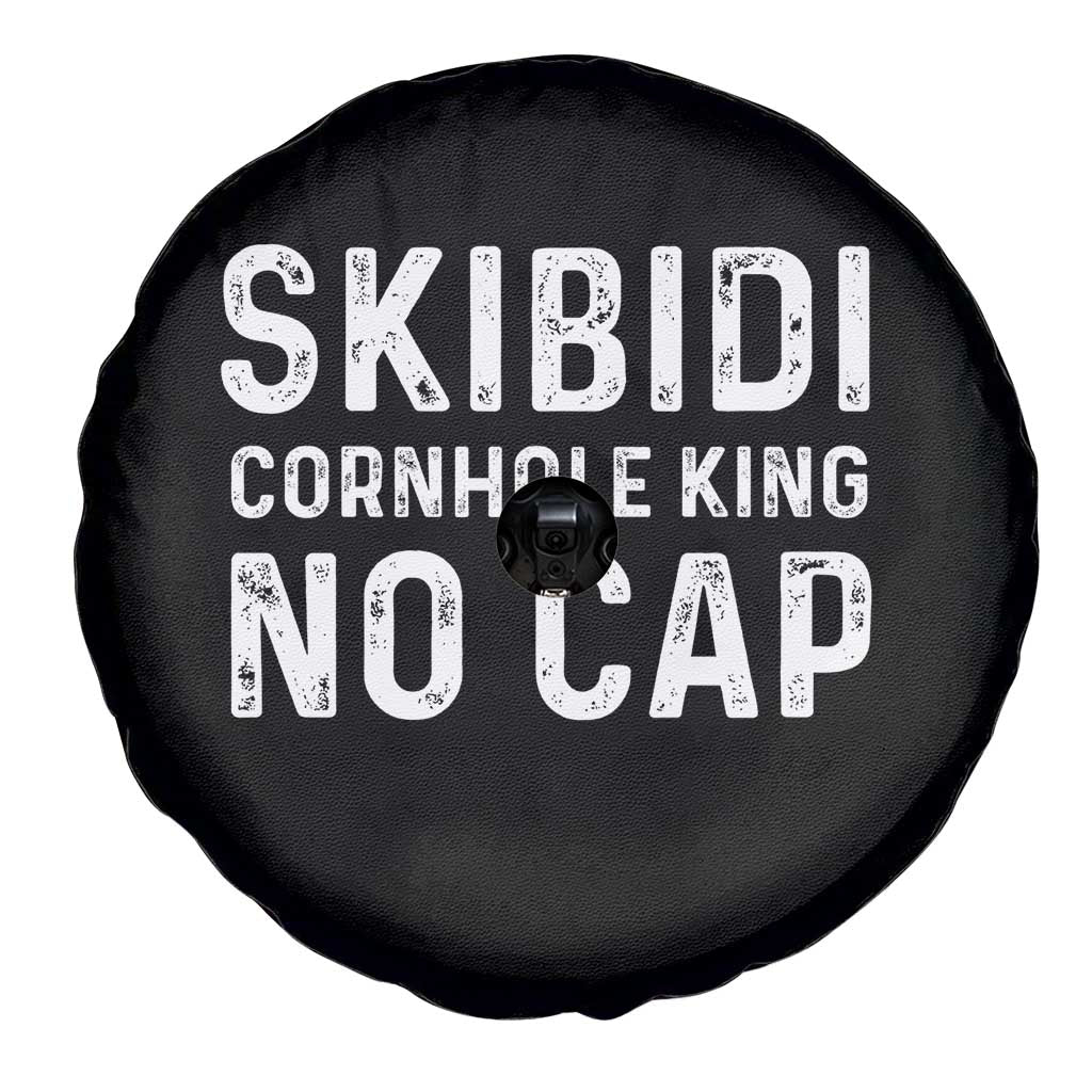 Cornhole King Spare Tire Cover No Cap Funny Bean Bag Toss Game TS10 Print Your Wear