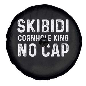 Cornhole King Spare Tire Cover No Cap Funny Bean Bag Toss Game TS10 Print Your Wear