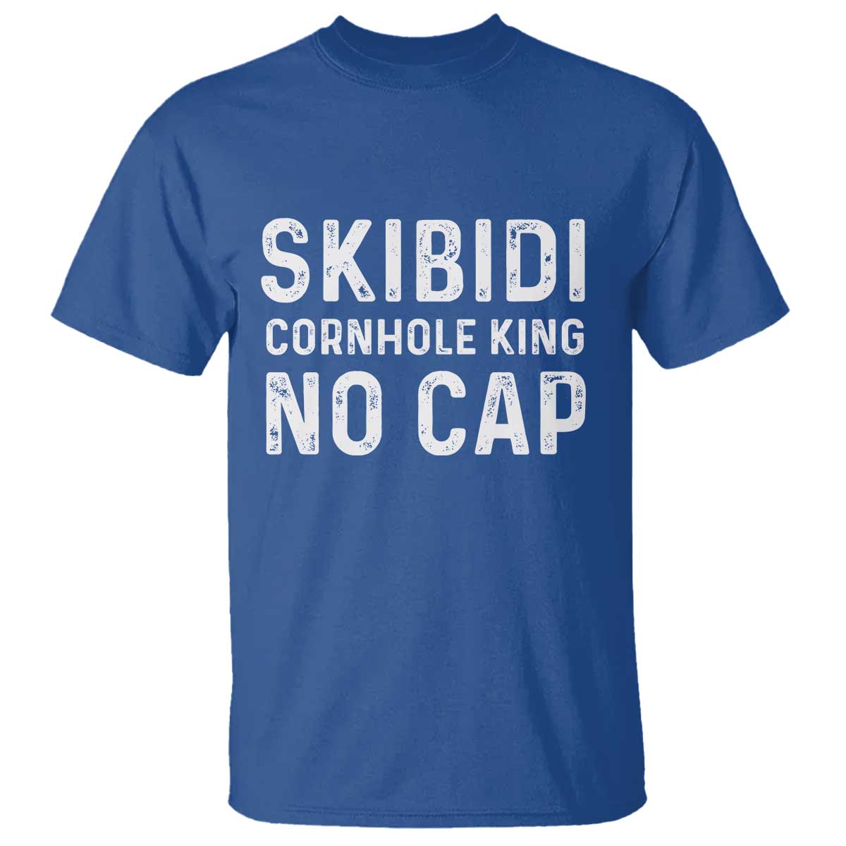 Cornhole King T Shirt No Cap Funny Bean Bag Toss Game TS10 Royal Blue Print Your Wear