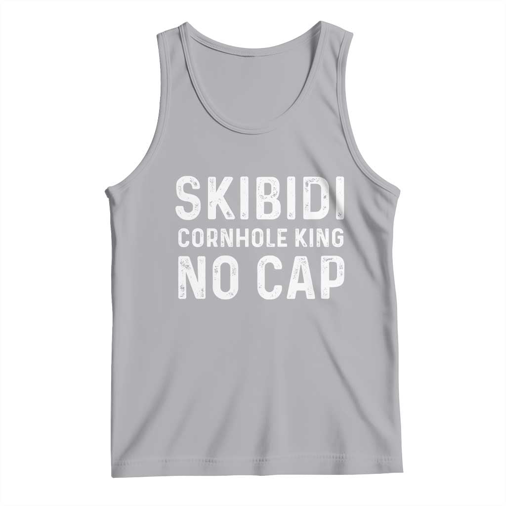 Cornhole King Tank Top No Cap Funny Bean Bag Toss Game TS10 Athletic Heather Print Your Wear