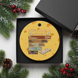 Funny Cornhole Player Ceramic Ornament Retro Why I Lose Game Day Bean Bag Toss Game TS10 1pc Yellow Cheese Print Your Wear
